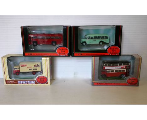 EFE, 1:76 scale buses, coaches, vans, industrial and commercial vehicles, including 27809 AEC STL Class Bus, 20122 Bedford OB