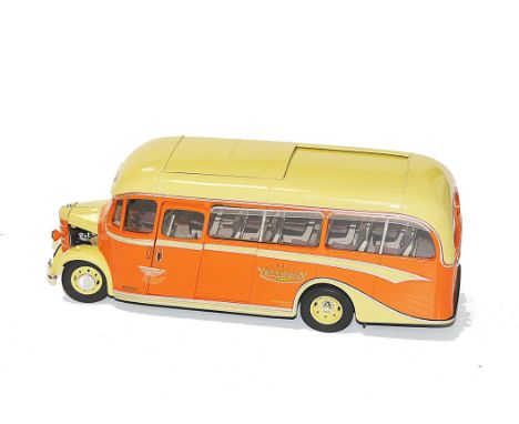 edford OB Coaches, Larger Scale OC Classics Bedford OB Coaches, 1x Yelloways Livery, G, original box, VG, 1x Crossville Liver