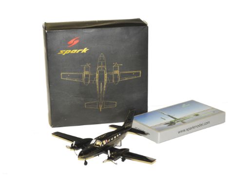 Spark Models, Spark Model Aircraft Cessna 414, in Lotus FI JPS Livery, 1:43 scale, and Spark Greenbird Ecotricity Land Yacht,