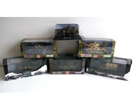 Military Diecast, 1:76 scale trucks, tanks and Jeeps, by War Master, Hobbymaster, Amer, Forces of Valour and others, includin