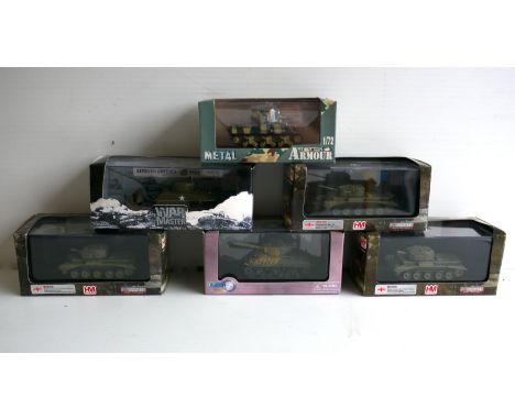 Military Diecast, 1:76 scale ambulances, tanks and Jeeps, by War Master Dragon Armour, Hobbymaster and others, including HG31