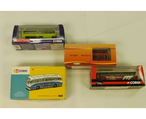 Assorted Diecast Buses, Assorted Modern Diecast Buses, various makes, 1:76 scale, G, original boxes, F (20+)