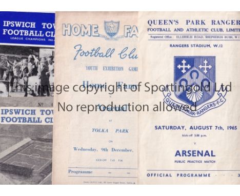 ARSENAL   Collection of 34 Arsenal away friendlies 1960 onwards, first team and reserves, includes a good number of 60s frien