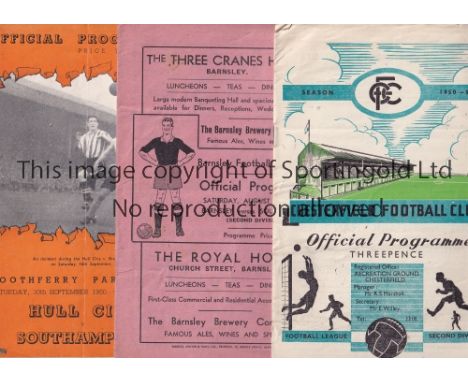 SOUTHAMPTON     A complete collection of all 23 Southampton away programmes from the 1950/51 season. Includes all 21 League m