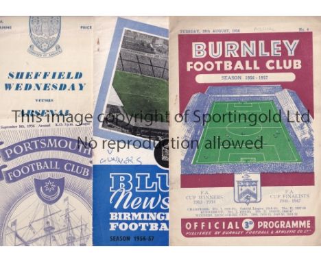 ARSENAL 56-7   Twenty four Arsenal away programmes, 56/7, includes 21 x League and Cup at Newport, Preston and West Brom, som