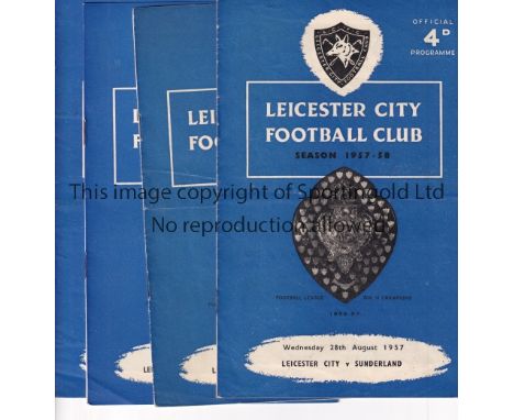 LEICESTER   Collection of Leicester City homes , 20 x 57/8 ( all except v Man Utd but includes v Leeds, Chelsea, Spurs, Arsen