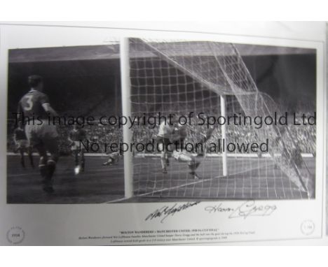 NAT LOFTHOUSE / HARRY GREGG / AUTOGRAPHS      A limited edition Sporting Legends edition photograph of Nat Lofthouse bundling