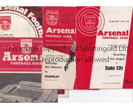 ARSENAL      A collection of over 140 home programmes from 1950's - 1970's including 1 X 50/1, 9 X 52/3, 23 X 53/4, 21 X 54/5