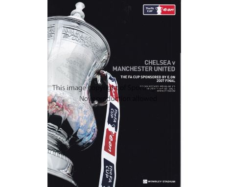 2007 FA CUP FINAL    Limited edition boxed programme for Chelsea v Manchester United, the first at new Wembley Stadium. Numbe