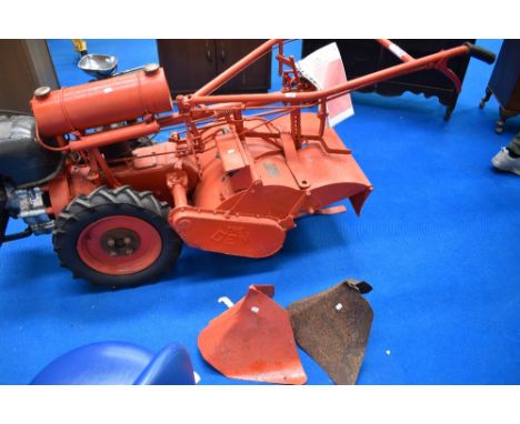 An interesting Howard 'The Gem' rotavator with Rotary Hose JAP engine, bearing applied plaque, engine number 54..45?, the cov