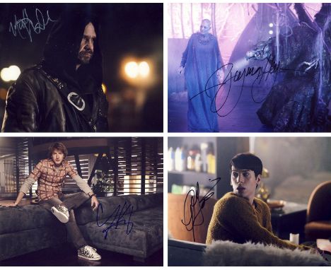 Blowout Sale! Lot of 4 sci-fi / fantasy tv shows hand signed 10x8 photos. This beautiful lot of 4 hand signed photos depict M