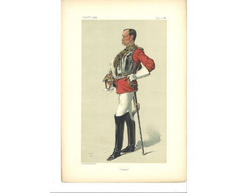 2X Army Vanity Fair prints Croppy dated 09. 07. 1881 and The Mite dated 19. 12. 1885. Good Condition. We combine postage on m