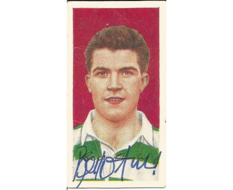Bertie Auld Signed Vintage Celtic Famous Footballers Card. Good Condition. All autographs come with a Certificate of Authenti