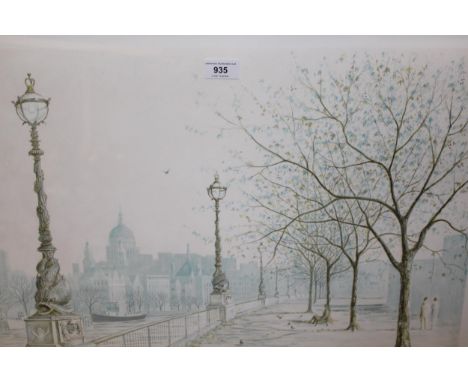 Jeremy King, pair of Limited Edition prints, London scenes, signed in pencil by the artist, 44 x 64cm, and another ' Memories