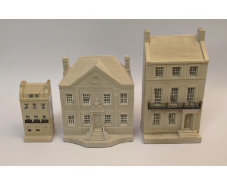 Timothy Richards, group of three small architectural models, ' Rutland Square, Edinburgh ', ' Charles Dickens house, London '