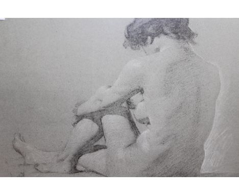 Limited Edition monochrome print, nude study, signed Wootton, No. 698 / 850, 45 x 58cm, gilt framed 
