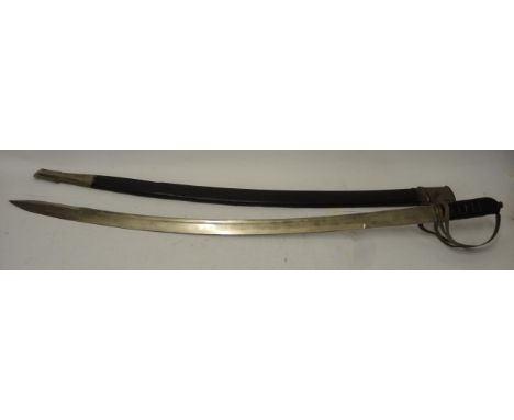 Reproduction military style sabre with scabbard 