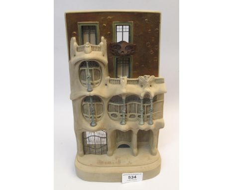 Timothy Richards, architectural model of Casa Batllo townhouse in Barcelona, 29.5cm high 