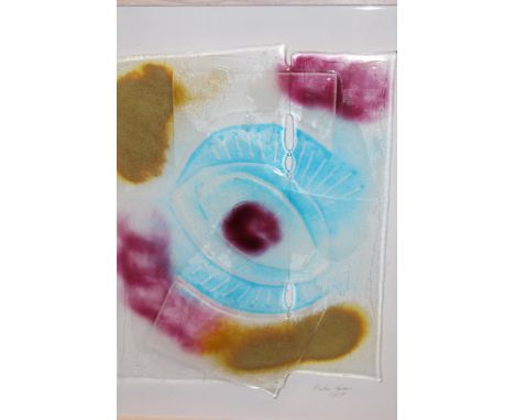 Two Isle of Wight glass pictures signed Martin Evans, together with a Juliette Adams Limited Edition print of Betchworth Chur