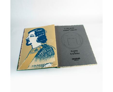 First edition of the royal folio green and blue "A Day Book" designed by Ronald Brooks KitajÂ&nbsp;(American, 1932-2007) in c