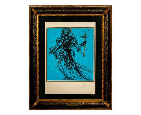 Limited edition lithograph titled 'Jude' from The Twelve Apostles also known as Knights Of Round Table portfolio. Numbered 20