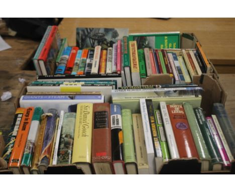 RAILWAY INTEREST BOOKS - TWO TRAYS OF VARIOUS TITLES to include 'The Atmospheric Railways' by Howard Clayton, 'The Dalmelling
