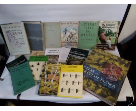 NATURAL HISTORY BOOKS to include "Atlas of the British Flora" 1962, Watson - "Handbook of the Rubi of Great Britain and Irela