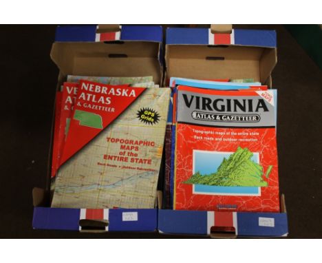 A QUANTITY OF DELORME AMERICAN ATLAS &amp; GAZETEER, 1980s and 1990s  (48)
