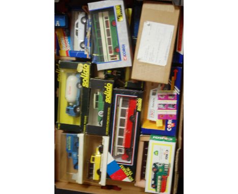 A tray of mixed diecast, to include; Solido, Corgi, Mira etc 
