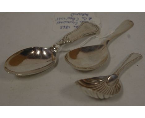 A Victorian silver caddy spoon, the stem having a rope twist and knotted border, probably Chawner & Co (George William Adams)