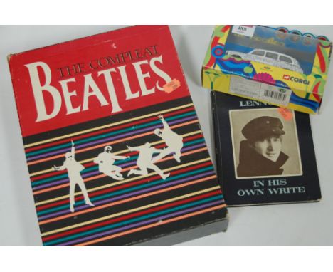 A small collection of Beatles memorabilia to include The Complete Beatles in Two Volumes Omnibus press, John Lennon - In His 