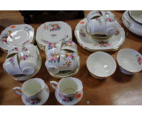 A Coalport part  tea service in the Junetime pattern