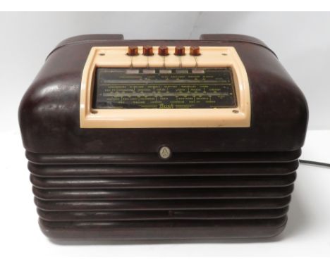 A vintage Bush bakelite radio