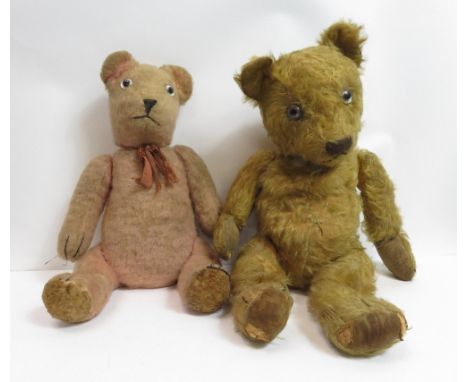 Two vintage teddy bears