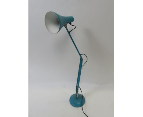 A blue angleposie style lamp