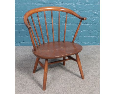 A Small Ercol Windsor Armchair (model 333A from the 1956 catalogue) in natural colour waxed finish.  