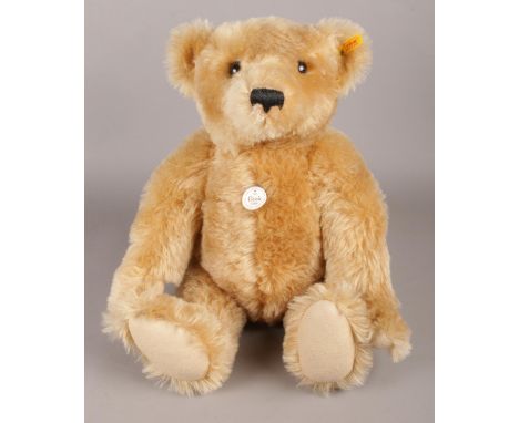 A Steiff 1903 Original Classic Squeaker Bear; button in the ear stamped with serial number '000201'. 40cm high.  