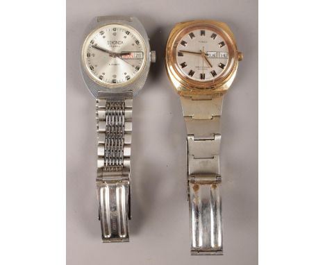 Two automatic wrist watches by Sekonda &amp; Timex. To include Sekonda 25 Jewels 461877 &amp; a Timex water resistant 46960 0