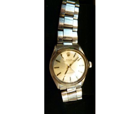 Ladies or small gents Rolex, stainless steel oyster SpeedKing wristwatch with original box and certificate   CONDITION REPORT