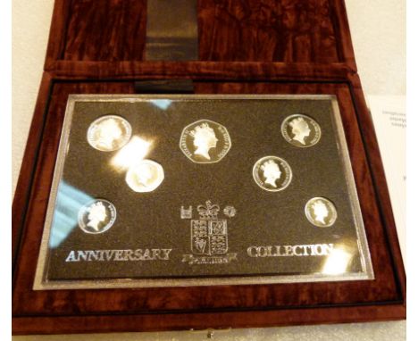 Royal Mint 1996 sterling silver proof coin set