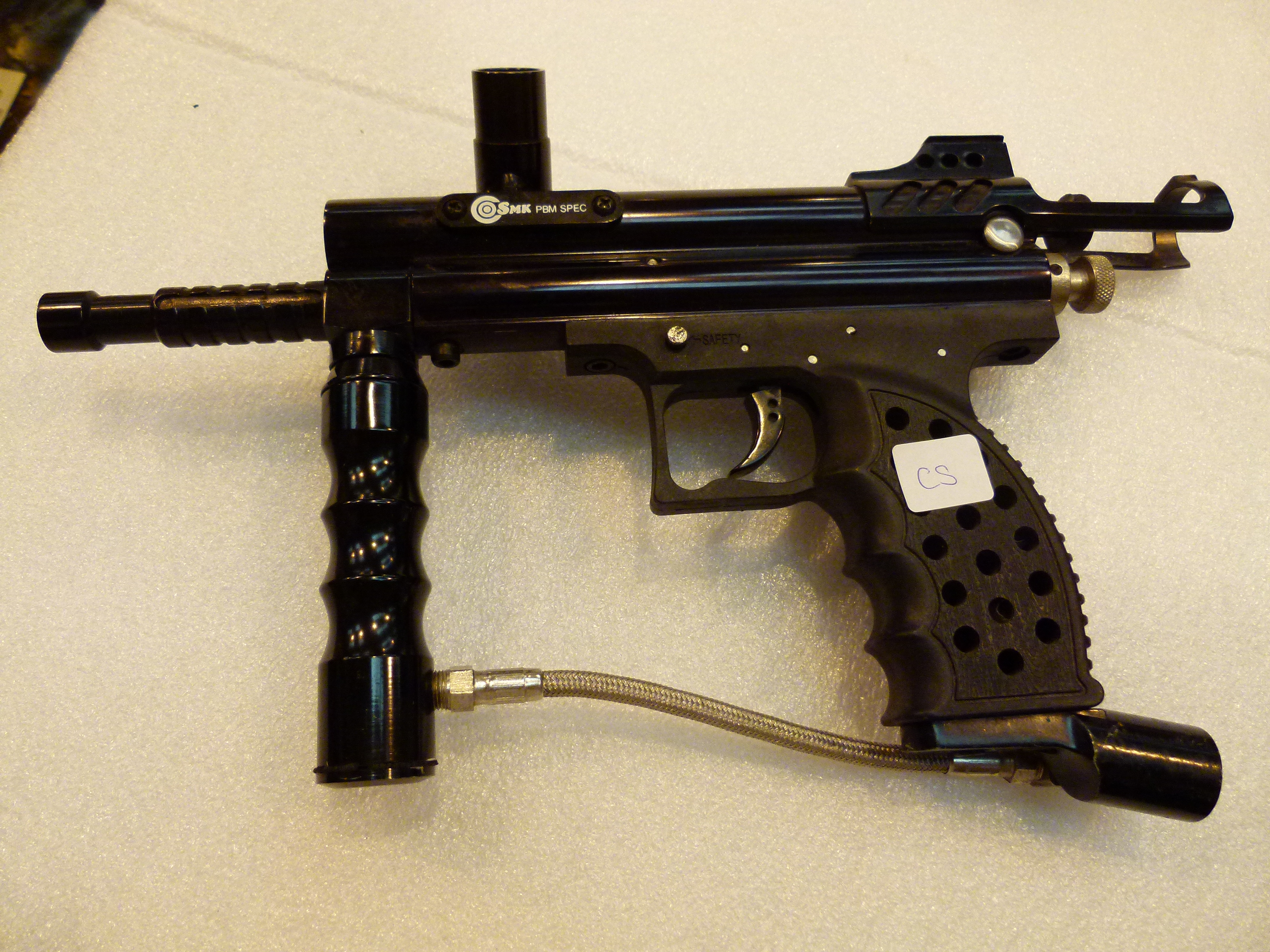Metal gas powered SMK PBM spec paintball gun