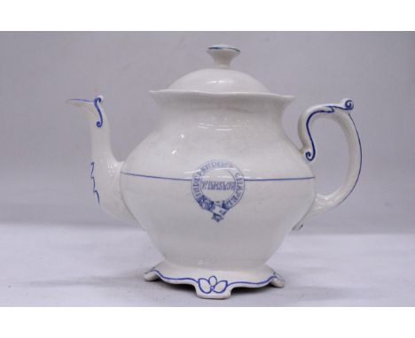 A WILMSLOW INDPENDENT CHAPEL TEAPOT (LOCAL HISTORY)