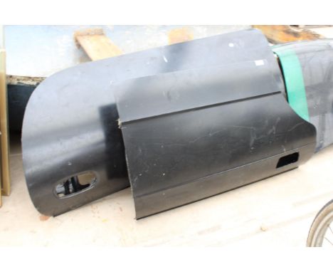 TWO VINTAGE CAR SIDE PANELS