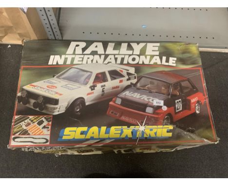 A HORNBY, RALLYE INTERNATIONALE, SCALEXTRIC SET