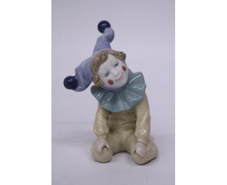 A NAO PORCELAIN JESTER CLOWN