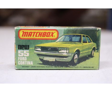 A BOXED VINTAGE 1979 MATCHBOX SUPERFAST NO. 55 FORD CORTINA - GOOD CONDITION