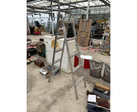 AN ABRU MULTI FUNCTIONAL FOLDING ALUMINIUM LADDER