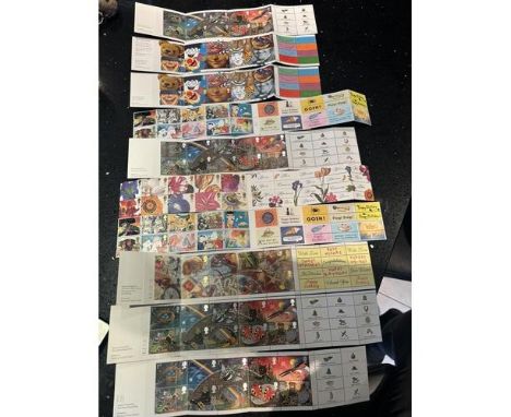 A SELECTION OF TEN GREAT BRITAIN FIRST CLASS BOOKLETS OF STAMPS EACH CONTAINING TEN COMMERMORATIVE STAMPS FACE VALUE £165.00