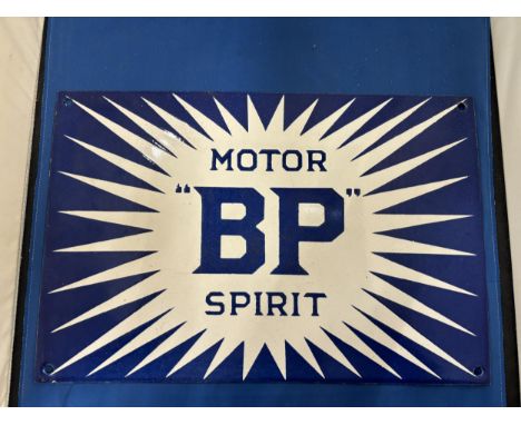 AN ENAMEL MOTOR BP SIGN