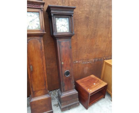 AN ARCHER OF STOW BRASS FACED 30 HOUR LONGCASE CLOCK WITH BULLSEYE DOOR